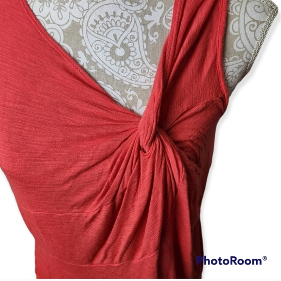 Spence Coral Twist Front Sleeveless Top Size Large - Picture 3 of 4